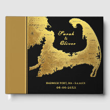 Casamento de Destino Mapa Elegante de Cape Cod