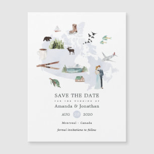 Casamento de Destino no Canadá em Aquarela