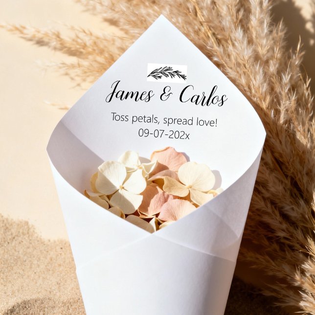 Casamento de Detentores de Cones Petais Cerimônia  (wedding petal cones holders, bags for flower confetti, wedding toss cone, future wedding plans)