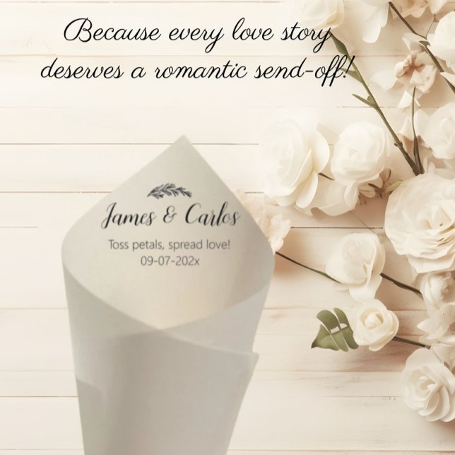 Casamento de Detentores de Cones Petais Cerimônia  (wedding petal cones holders, bags for flower confetti, wedding toss cone)