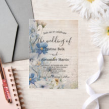 Casamento de Dusty Blue Wildflower