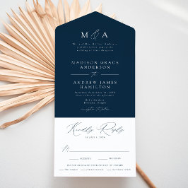 Casamento de Elegância Moderna da Marinha