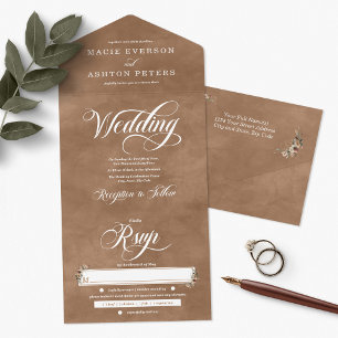 Casamento de Ember Watercolor de Elegance Clay