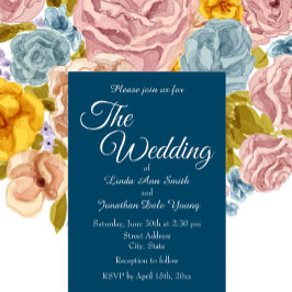 Casamento de Estilo Simples Azul Teal