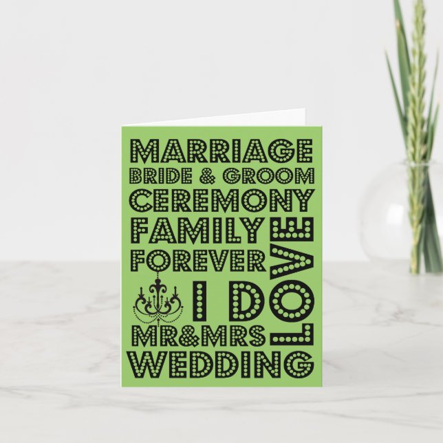 Casamento de Estilo Vegas Obrigado Notas (Frente)