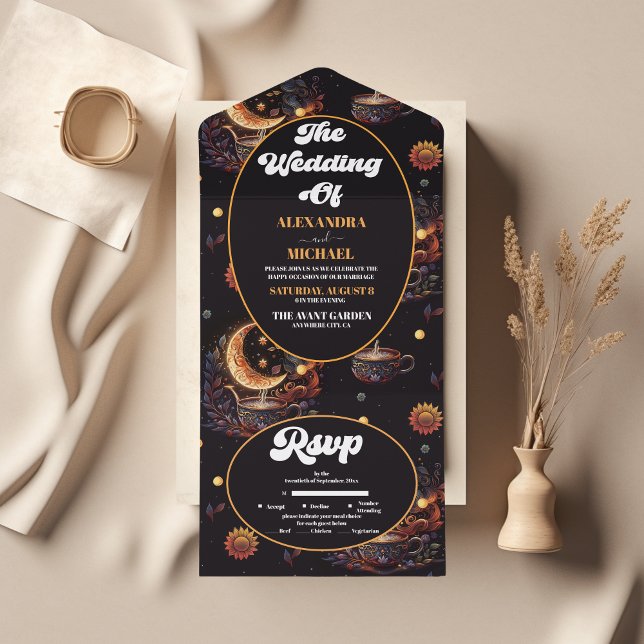 Casamento de Estrelas Celestiais Douradas Místicas (Criador carregado)