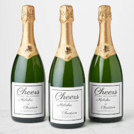 Casamento de Etiquetas de Vinho Espumante.