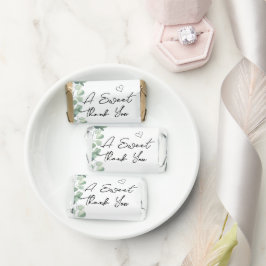 Casamento de Eucalipto Doce Personalizado Obrigado