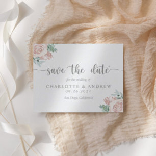 Casamento De Eucalipto Floral Cor-De-Rosa Esbranqu