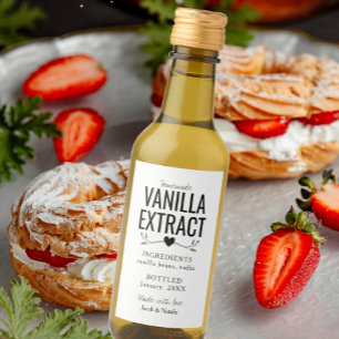 casamento de extrato de baunilha caseira