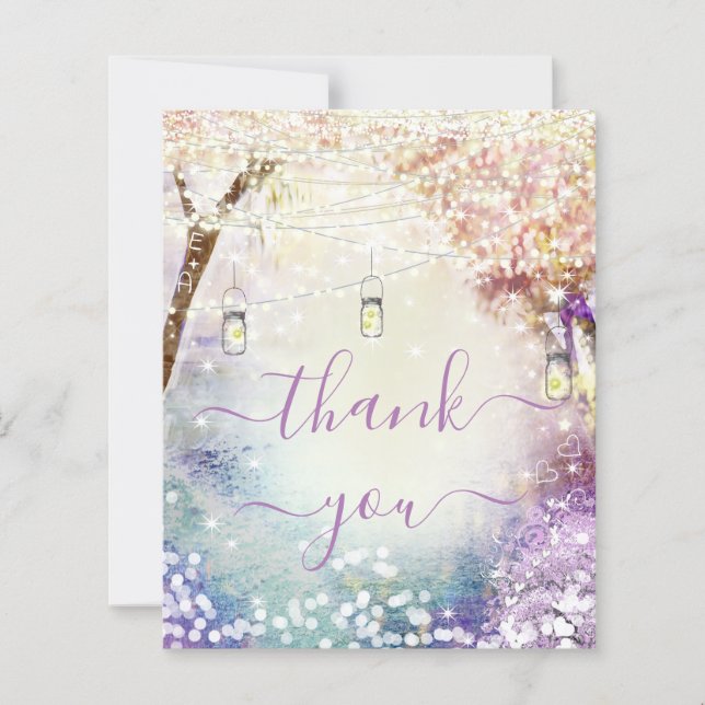 Casamento de Fairytale da Floresta Azul Púrpura-Ro (Frente)