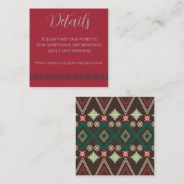 Casamento de Férias no Cartão de Detalhes do Lodge