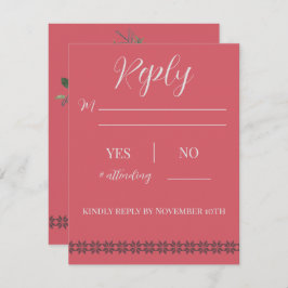 Casamento de Férias no Cartão de Resposta de Lodge