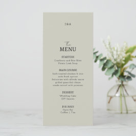 Casamento de Flat Menu Minimalista.