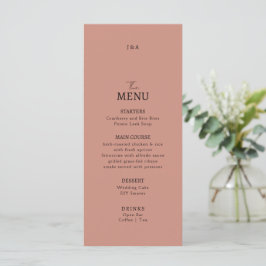 Casamento de Flat Menu Minimalista.
