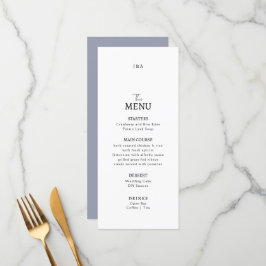 Casamento de Flat Menu Minimalista.