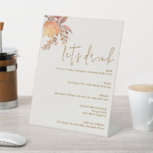 Casamento de Flor Boho de Outono Rústico Moderno
