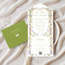 Casamento de Flor Selvagem de Jardim Whimsical