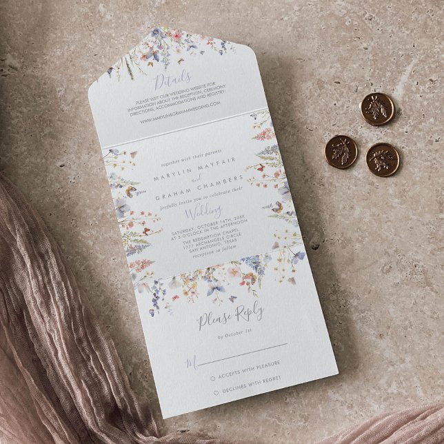 Casamento de Flor Selvagem de Verão Multicolor (Criador carregado)