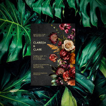 Casamento de Flor Selvagem Negro