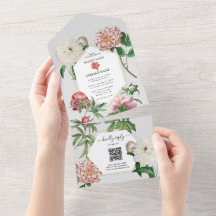 Casamento de Flores Brancas Cor-de-Água Rosa