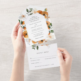 Casamento de Flores de Laranjeira e Folhagens Tudo