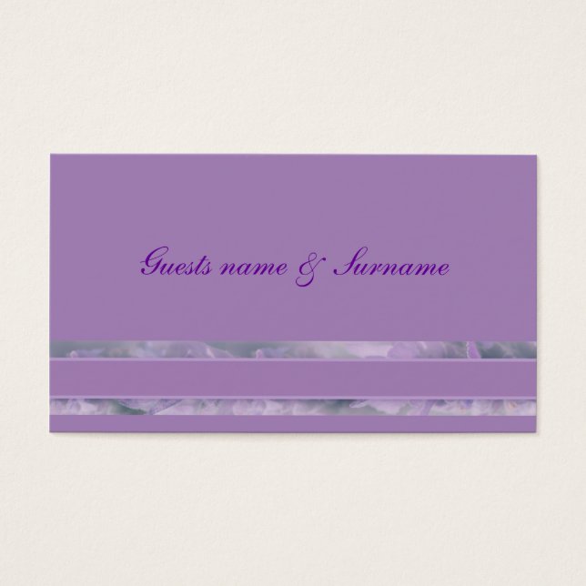 Casamento de flores de lavanda roxa | Personalizar (Frente)