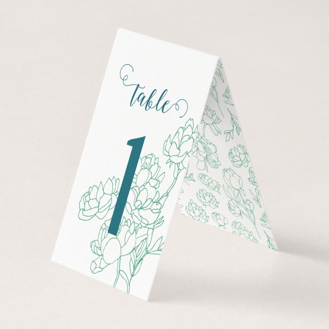 Casamento de Flores de Peônias Desenhadas em Mão V (Frente)