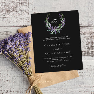 Casamento de flores de violeta de lavanda branca p