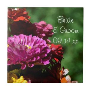 Casamento de Flores do Jardim Zinnia