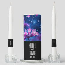 Casamento de Flores Rosa Azul Escuro