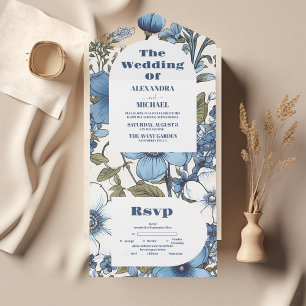 Casamento de Flores Selvagens Blue Periwinkle