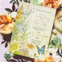 Casamento de Flores Silvestres Boho Prado Elegante