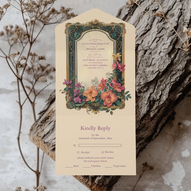 Casamento de Flores Silvestres Botanical Bliss Art (Criador carregado)