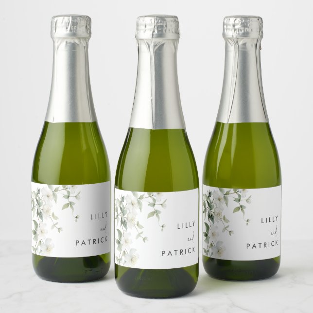 Casamento de Flores Silvestres Botânicas Elegantes (Garrafas)