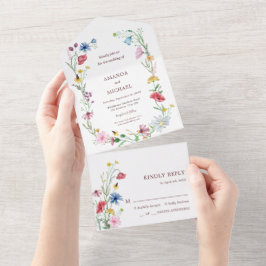 Casamento de Flores Silvestres Elegantes