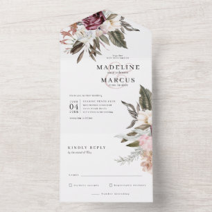 Casamento de Flores Silvestres em Aquarela Elegant