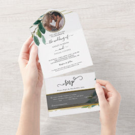 Casamento de Folhagem Minimalista