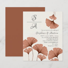 Casamento de folhagem Terracotta Ginkgo