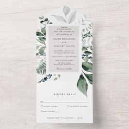 Casamento de Folhas Botânicas e Verdura