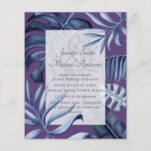 Casamento de Folhas de Azul Tropical