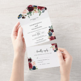 Casamento de Folhas de Verdura de Flor de Borgonha