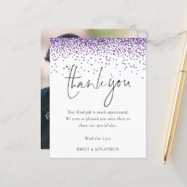 Casamento de Foto com Glitter Roxo de Orçamento Ob