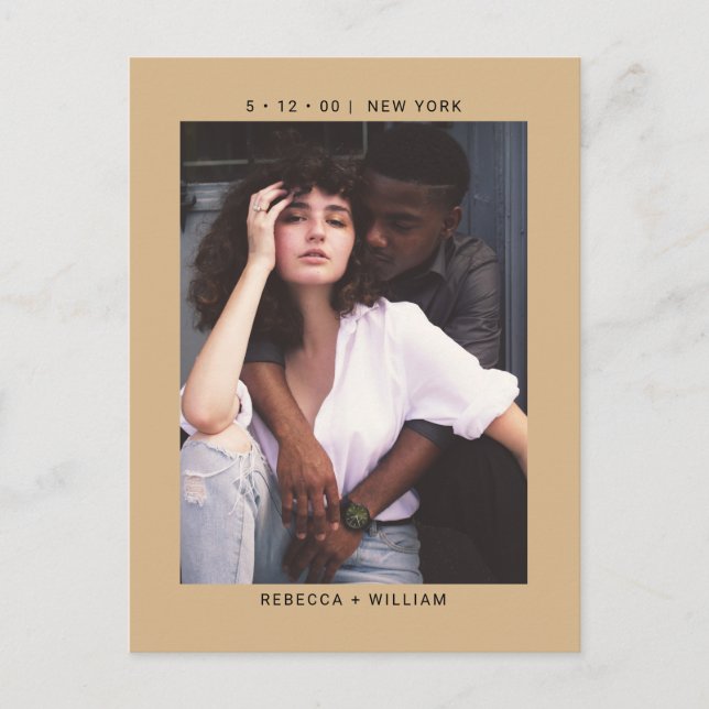 Casamento de Foto de Camel Salve o Convite de Data (Frente)