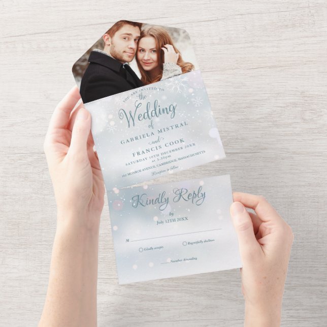 Casamento de Foto de Flocos de Neve de Inverno com (Tearaway)