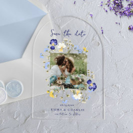 Casamento de Foto de Flores Selvagens Elegantes Sa