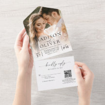 Casamento de Foto do Código QR Clássico Moderno El