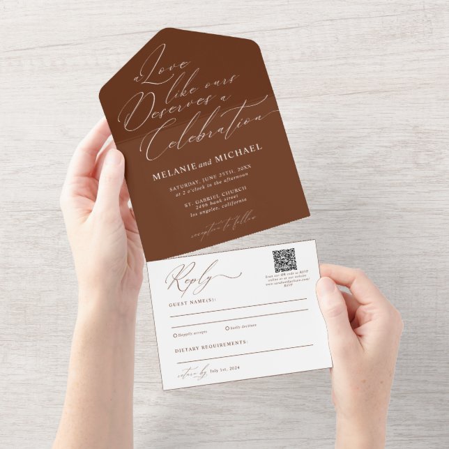 Casamento de Foto do Código QR do Script Moderno C (Aba destacável)