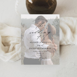 Casamento de Foto do Script Elegante de Orçamento 