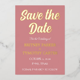 Casamento de Foto Dusty Rosa Script do Código QR M